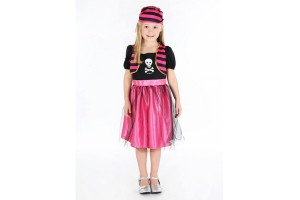 Piratinnen Kostüm pink